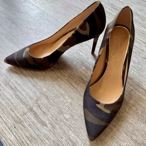 Camouflage heels - worn once